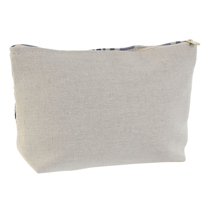 DKD Home Decor Set de 2 Neceres de Poliéster 25x7x15 cm, Surtido Beige y Lila DKD Home Decor Set de 2 Neceres de Poliéster 25x7x15 cm, Surtido Beige y Lila