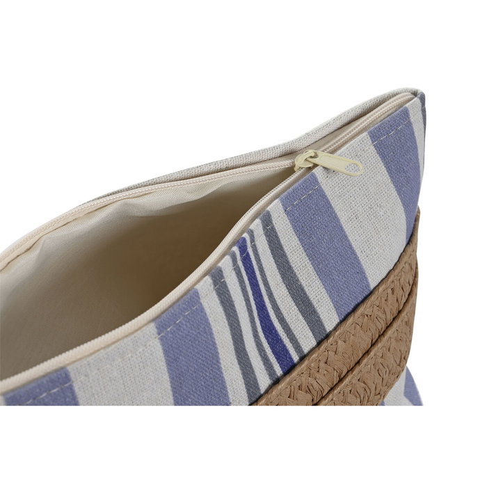 DKD Home Decor Set de 2 Neceres de Poliéster 25x7x15 cm, Surtido Beige y Lila DKD Home Decor Set de 2 Neceres de Poliéster 25x7x15 cm, Surtido Beige y Lila