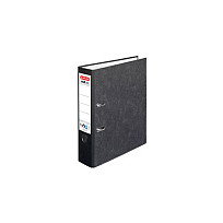 Herlitz Ordner maX.file nature A4 8cm schwarz Wolkenmarmor