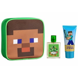 Air-Val Minecraft Neceser con Eau de Toilette 50 ml y Gel 100 ml