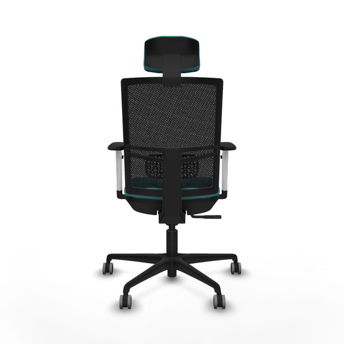 PIQUERAS Y CRESPO Silla de oficina Yunquera con mecanismo Sincro, Turquesa y Negro PIQUERAS Y CRESPO Silla de oficina Yunquera con mecanismo Sincro, Turquesa y Negro