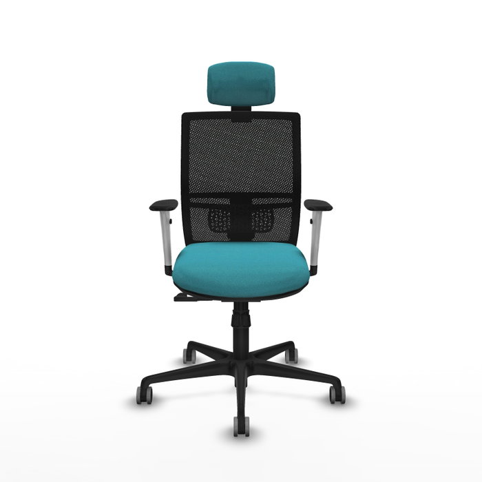 PIQUERAS Y CRESPO Silla de oficina Yunquera con mecanismo Sincro, Turquesa y Negro PIQUERAS Y CRESPO Silla de oficina Yunquera con mecanismo Sincro, Turquesa y Negro