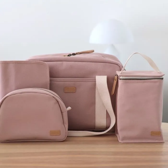 Beaba BEA3384349403133 Bolsa de comida para bebés isotérmica, rosa empolvado Beaba BEA3384349403133 Bolsa de comida para bebés isotérmica, rosa empolvado