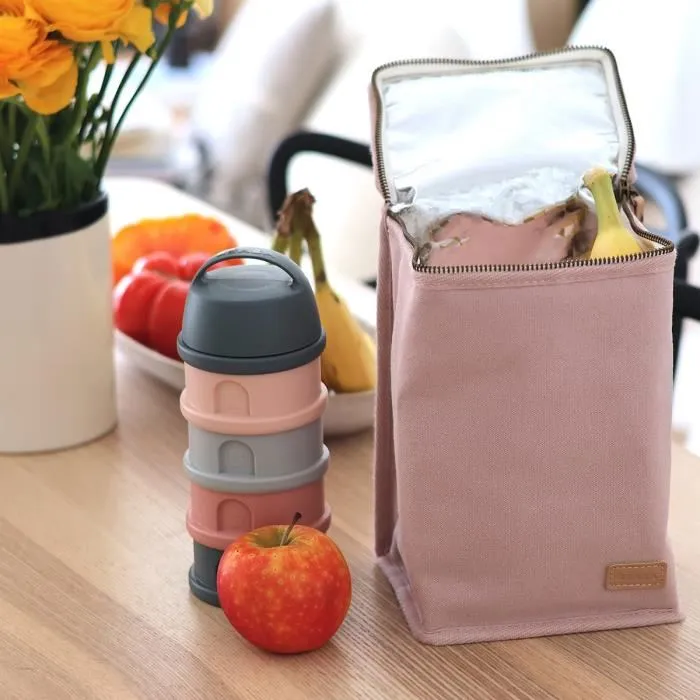 Beaba BEA3384349403133 Bolsa de comida para bebés isotérmica, rosa empolvado Beaba BEA3384349403133 Bolsa de comida para bebés isotérmica, rosa empolvado