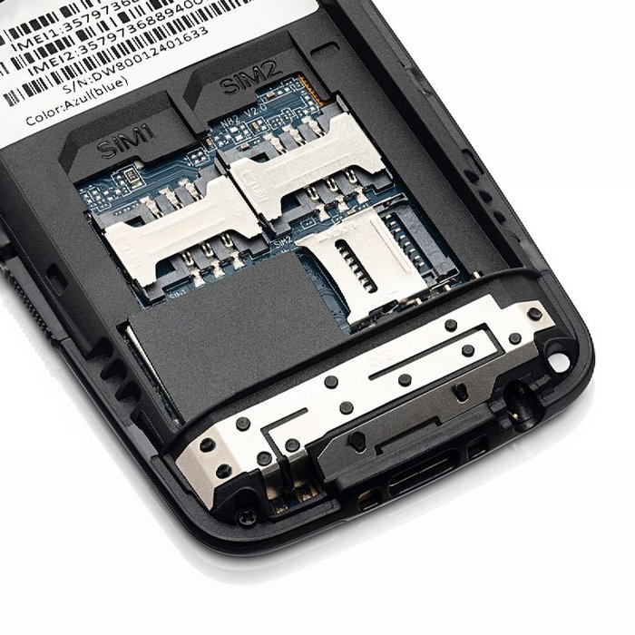 Daewoo Senior Pant 2.4 Teléfono Móvil - Pantalla 2.4 Pulgadas, Cámara, Radio FM, Luz SOS y Linterna, Color Azul