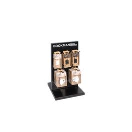 Bookman Expositor Metálico Negro con Capacidad para 12 Luces