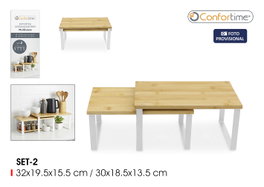 Inde Set 2 Estantes Cocina White Confortime Blanco