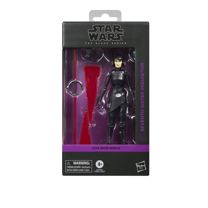 Hasbro Figura Acción Star Wars The Black Series Seventh Sister Inquisitor (Séptima Hermana) 15 cm - Basada en Star Wars Rebels, 4 accesorios incluidos, para colección Hasbro Figura Acción Star Wars The Black Series Seventh Sister Inquisitor (Séptima Hermana) 15 cm - Basada en Star Wars Rebels, 4 accesorios incluidos, para colección