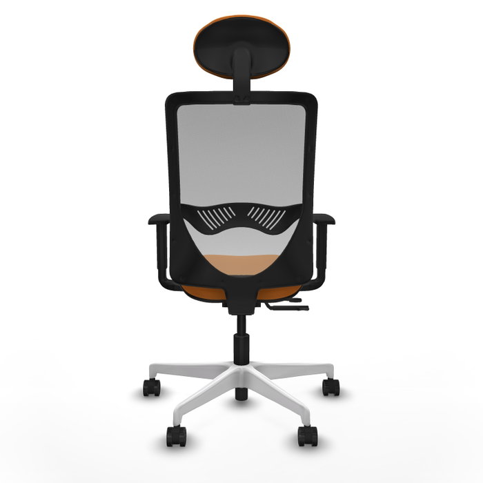 PIQUERAS Y CRESPO Silla de oficina Zulema Naranja y Gris
