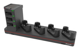 Honeywell 5 Bay Universal Dock Kit para CT40/XP, CT45/XP, CT47 y 4 Baterías CT4x con PSU y Cable EU
