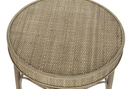 DKD Home Decor Mesita Auxiliar Balines Natural Ratán Set de 2 Piezas 61 x 52 x 61 cm