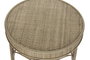 DKD Home Decor Mesita Auxiliar Balines Natural Ratán Set de 2 Piezas 61 x 52 x 61 cm