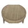 DKD Home Decor Set de 2 Mesitas Auxiliares de Ratán Natural