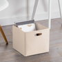 Aberto Design HMY-6369 Organizador de Escritorio de Fieltro Crema 24x24x24 cm Funcional y Elegante