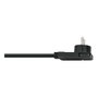 Brennenstuhl Cable de extensión con conector de ángulo plano, 10 metros, negro