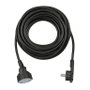 Brennenstuhl Cable de extensión con conector de ángulo plano, 10 metros, negro