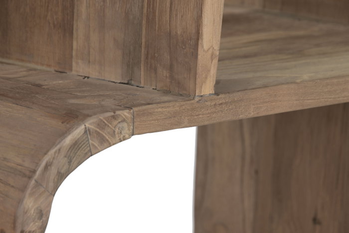 DKD Home Decor Estantería de Teca Reciclada 140x30x220 Natural