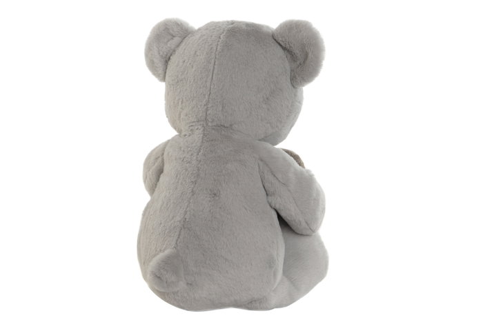 DKD Home Decor Surtido de 3 Peluches Oso Corazón (Azul, Rosa, Blanco) de Poliéster
