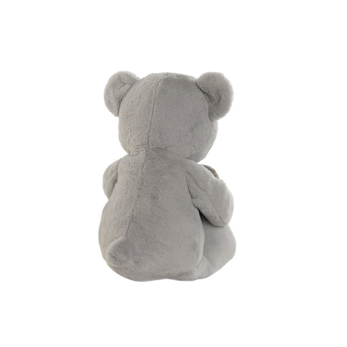 DKD Home Decor Surtido de 3 Peluches Oso Corazón (Azul, Rosa, Blanco) de Poliéster