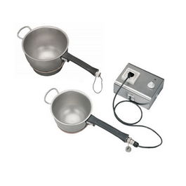 SALVA INDUSTRIAL Cazo Eléctrico Trimetail 5 L con Resistencia Blindada, Regulador de Temperatura, Diámetro 24 cm, 1.9 kW