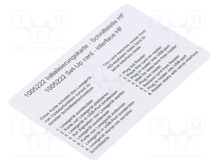 HELLERMANNTYTON Lector RFID 13,56MHz con interfaz HID y USB