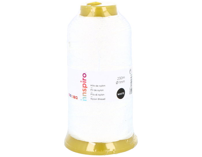 Innspiro Hilo de Poliéster Blanco 1mm 230m