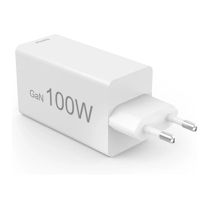 Hama 00201997 Cargador rápido GaN 65W, 2x USB-C PD, 1x USB-A QC, Blanco Hama 00201997 Cargador rápido GaN 65W, 2x USB-C PD, 1x USB-A QC, Blanco