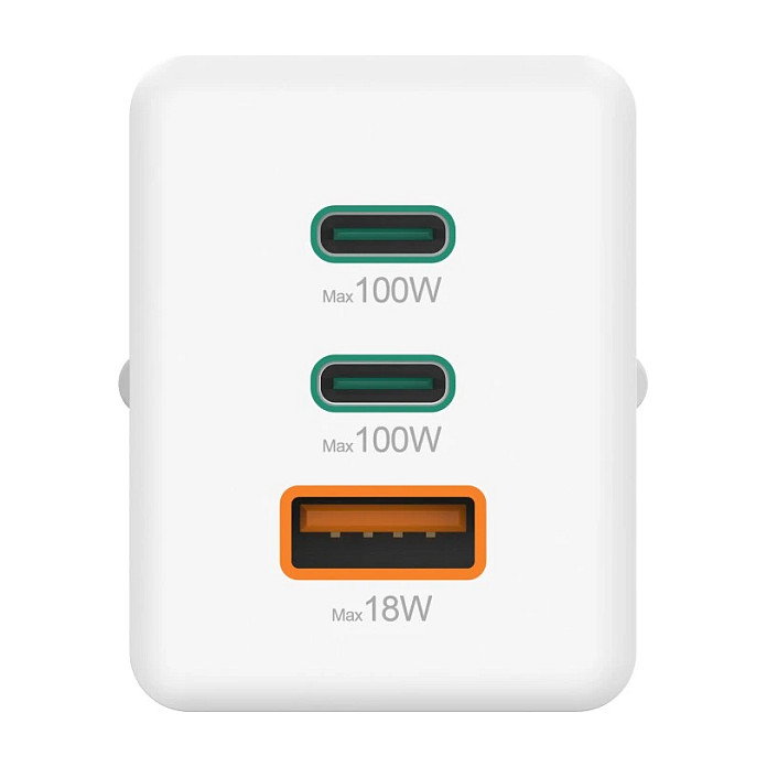 Hama 00201997 Cargador rápido GaN 65W, 2x USB-C PD, 1x USB-A QC, Blanco Hama 00201997 Cargador rápido GaN 65W, 2x USB-C PD, 1x USB-A QC, Blanco
