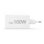 Hama 00201997 Cargador rápido GaN 65W, 2x USB-C PD, 1x USB-A QC, Blanco