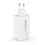 Hama 00201997 Cargador rápido GaN 65W, 2x USB-C PD, 1x USB-A QC, Blanco