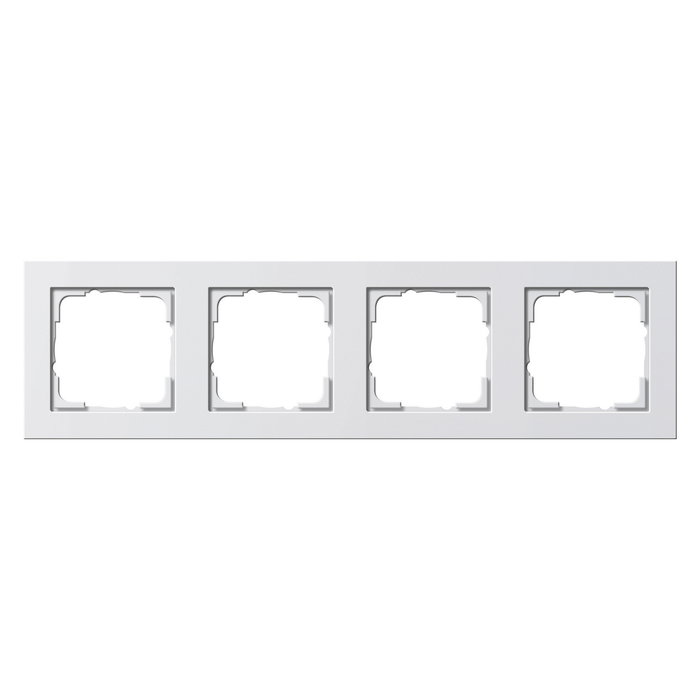 GIRA 021429 Marco 4 vías Blanco Brillante E2 GIRA 021429 Marco 4 vías Blanco Brillante E2