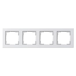 GIRA Marco de 4 posiciones blanco brillante E2
