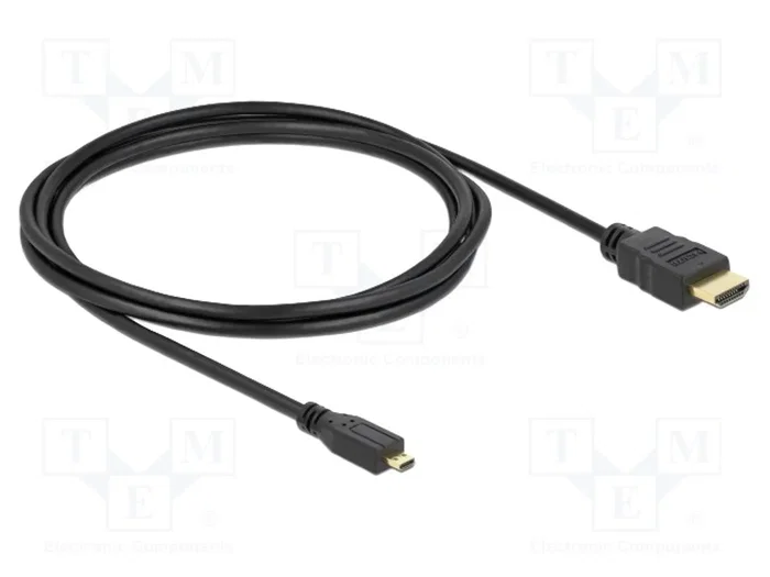 DeLOCK Cable High Speed HDMI con Ethernet, HDMI tipo A a Micro, 2m DeLOCK Cable High Speed HDMI con Ethernet, HDMI tipo A a Micro, 2m