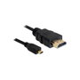 DeLOCK Cable High Speed HDMI con Ethernet, HDMI tipo A a Micro, 2m