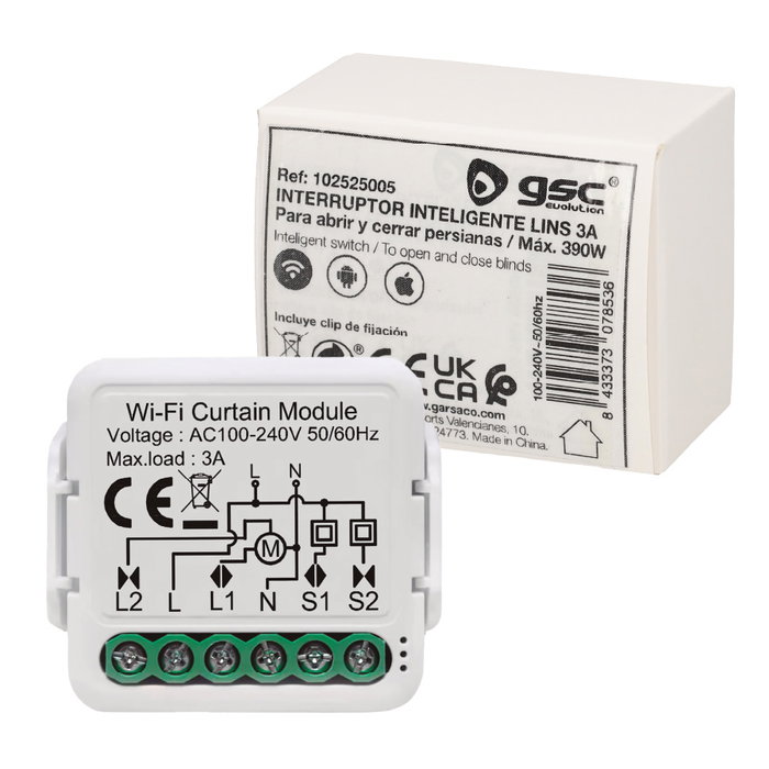 GSC Evolution Interruptor inteligente Lins para persianas