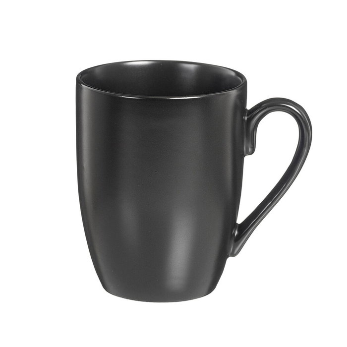 Caison Tazas Yumei de Porcelana Negro Mate, 6 uds.