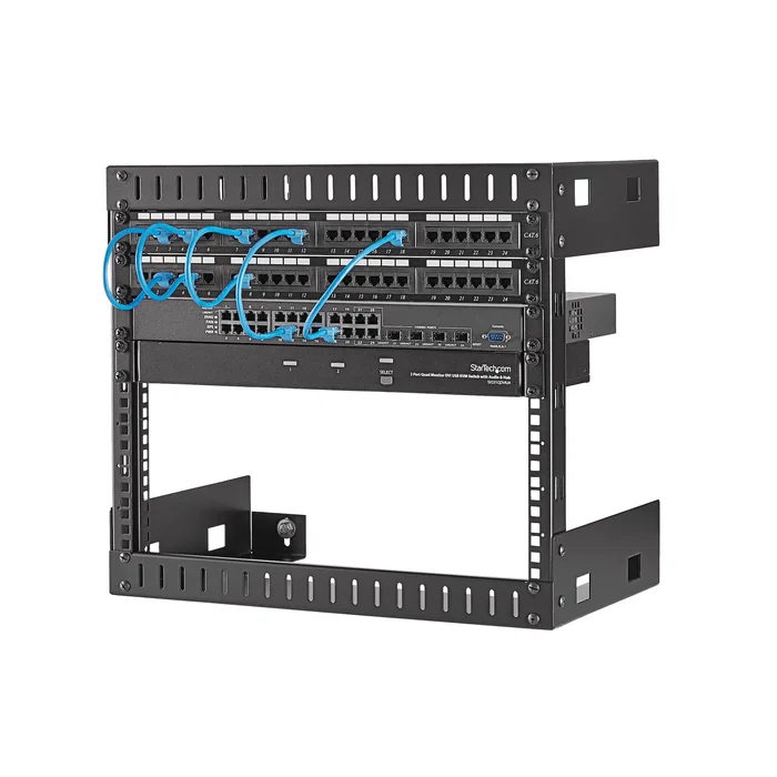 StarTech.com Rack de Pared Abierto 8U RK812WALLO Negro StarTech.com Rack de Pared Abierto 8U RK812WALLO Negro