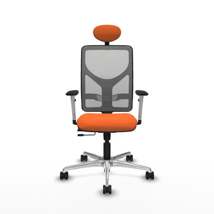 PIQUERAS Y CRESPO Silla de oficina Motilla Naranja y Gris