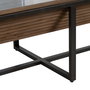 Mesa Centro Natural-Negro Madera-Metal 120 X 60 X 43,50 cm