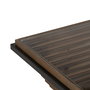 Mesa Centro Natural-Negro Madera-Metal 120 X 60 X 43,50 cm