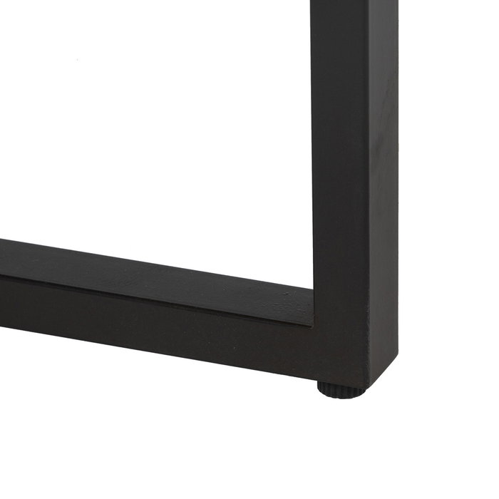 Mesa Centro Natural-Negro Madera-Metal 120 X 60 X 43,50 cm