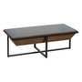 Ixia Mesa de Centro Natural-Negro en Madera y Metal