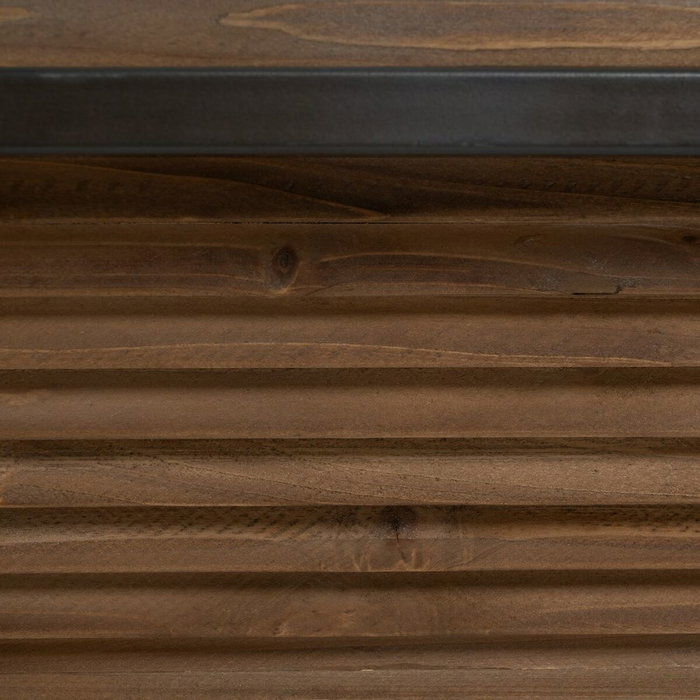 Ixia Mesa de Centro Natural-Negro en Madera y Metal