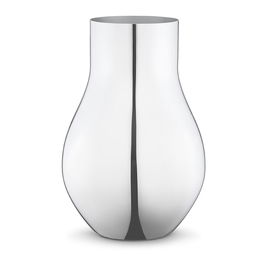 Georg Jensen Jarrón Cafu Diámetro 20.5 cm Altura 30 cm Acero Inoxidable Pulido
