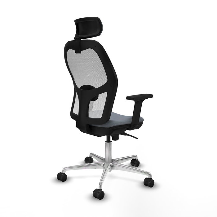 PIQUERAS Y CRESPO Silla de oficina Jorquera con mecanismo Sincro, Gris y Blanco PIQUERAS Y CRESPO Silla de oficina Jorquera con mecanismo Sincro, Gris y Blanco