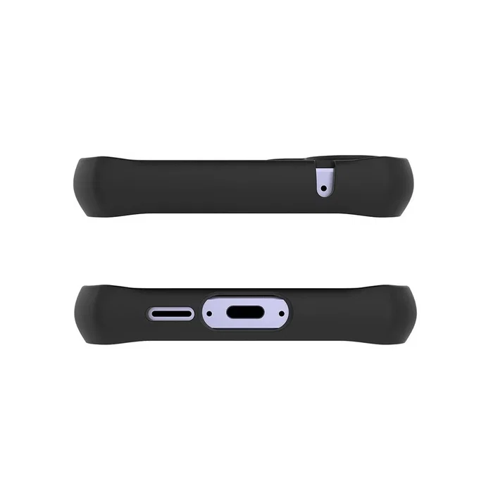 Samsung Galaxy A55 5G Funda Protectora Negra, Antibacteriana, Resistente a Golpes y Caídas hasta 3m, Certificado Militar MIL-STD-810G, Tamaño 6.6 Pulgadas (16.8 cm)