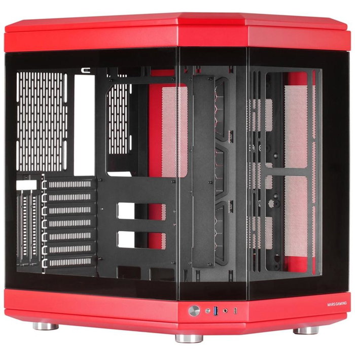Mars Gaming Caja Semitorre MC-3T ATX con Ventanas de Cristal Templado y Gestión de Cableado Mars Gaming Caja Semitorre MC-3T ATX con Ventanas de Cristal Templado y Gestión de Cableado