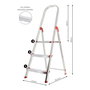 Rolser Escalera 3 Peldaños Aluminio 59 cm Altura Plataforma