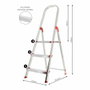 Rolser Escalera de Aluminio de 3 Peldaños, 59 cm Altura Plataforma