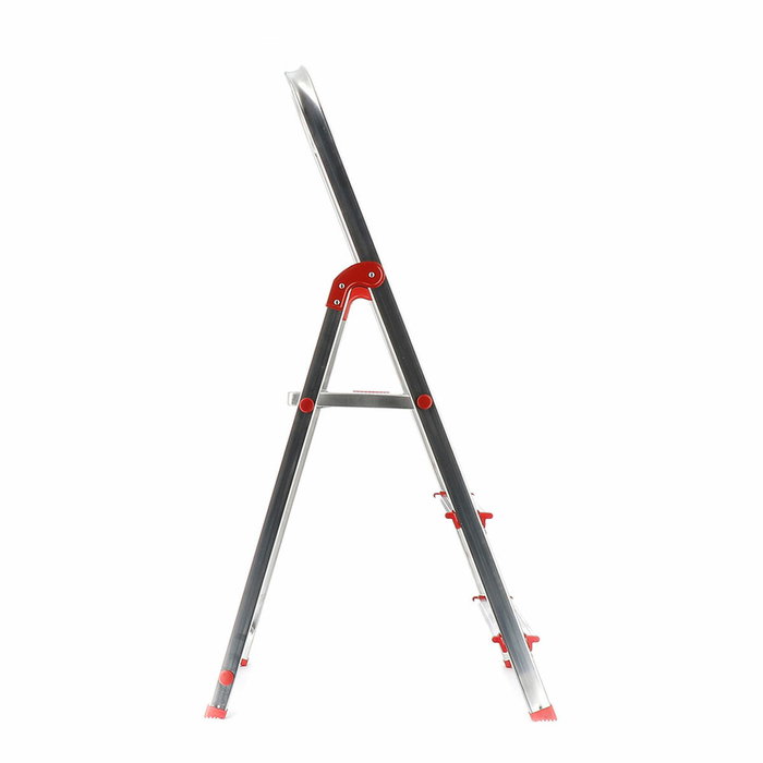 Rolser Escalera de Aluminio de 3 Peldaños, 59 cm Altura Plataforma